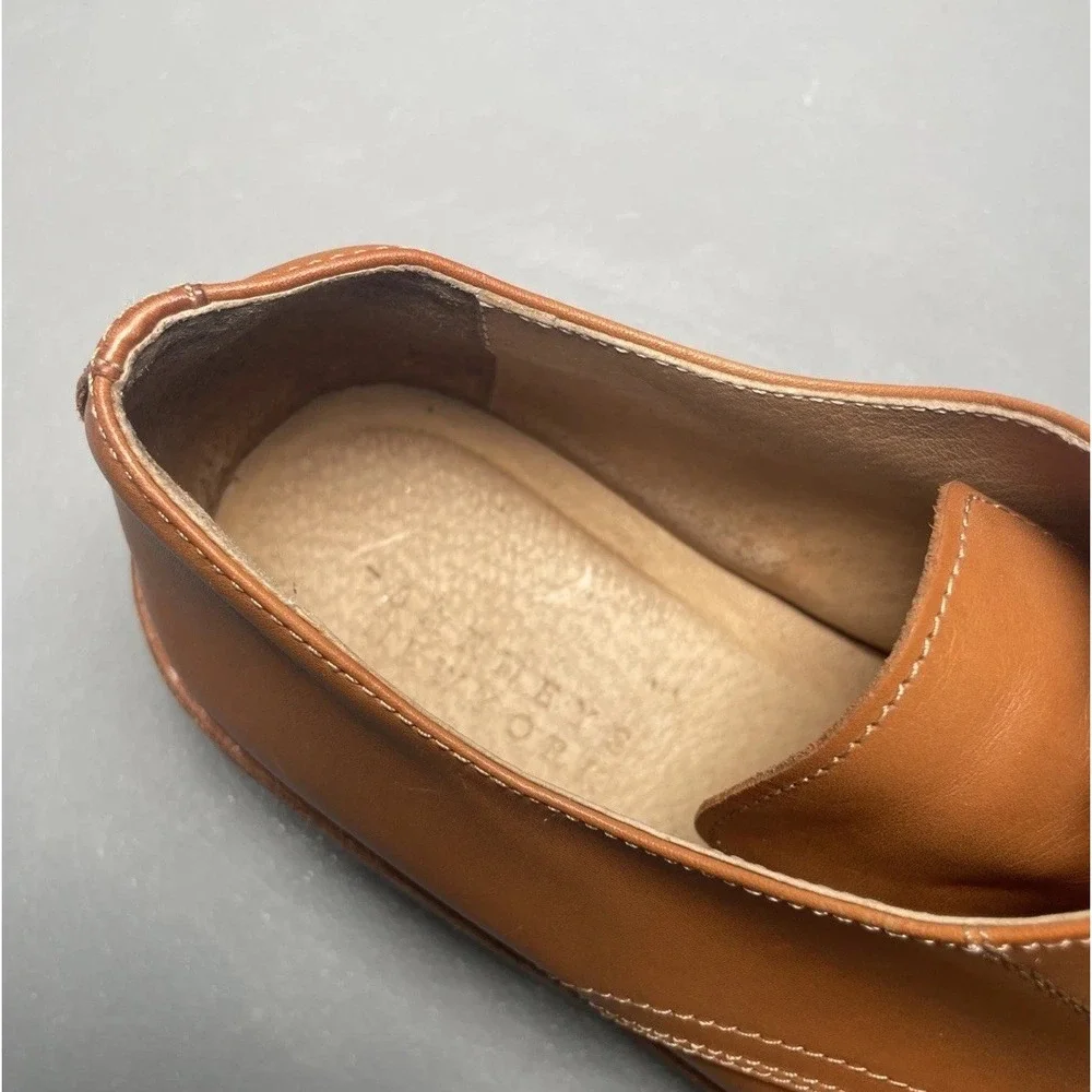Barney's New York Men's Size 8 Oxfords Leather Crepe Dress Shoes Made in Italy